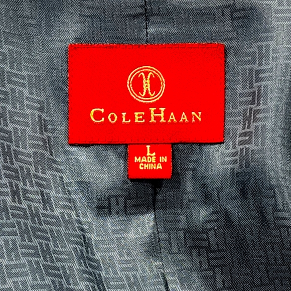 Cole Hann Lambskin Leather Jacket - Picture 3 of 11